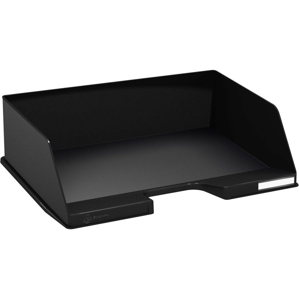 Briefablage Exacompta 11214D Briefkorb A4 Quer Schwarz - 4 Stück