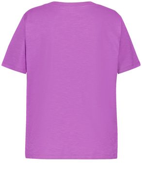 Samoon Kurzarmshirt V-Shirt aus Bio-Baumwolle