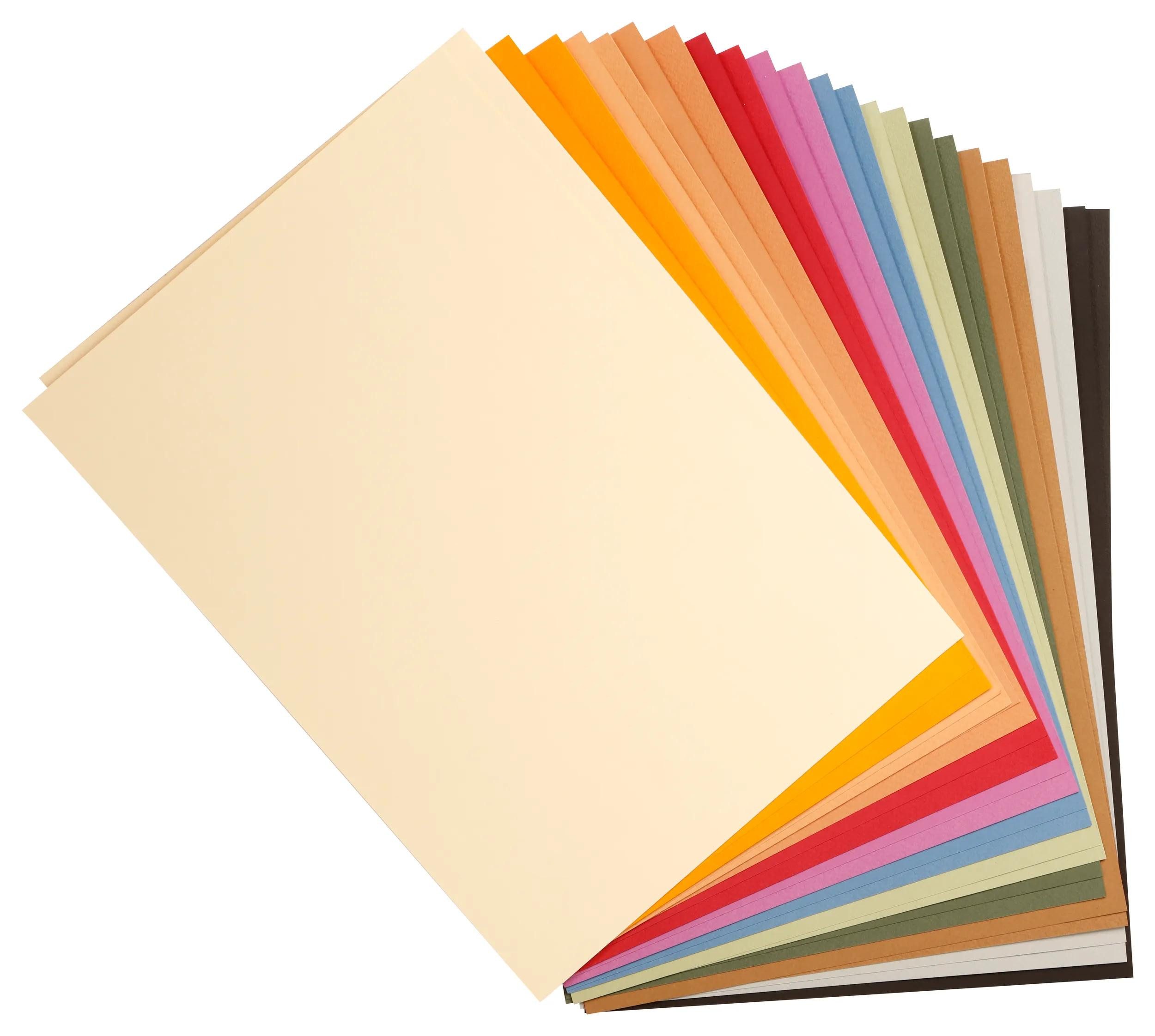 CLAIREFONTAINE Fotopapier Zeichenpapier A4 24 Blatt (2x12) Pastellfarben sortiert 960450C, Ries