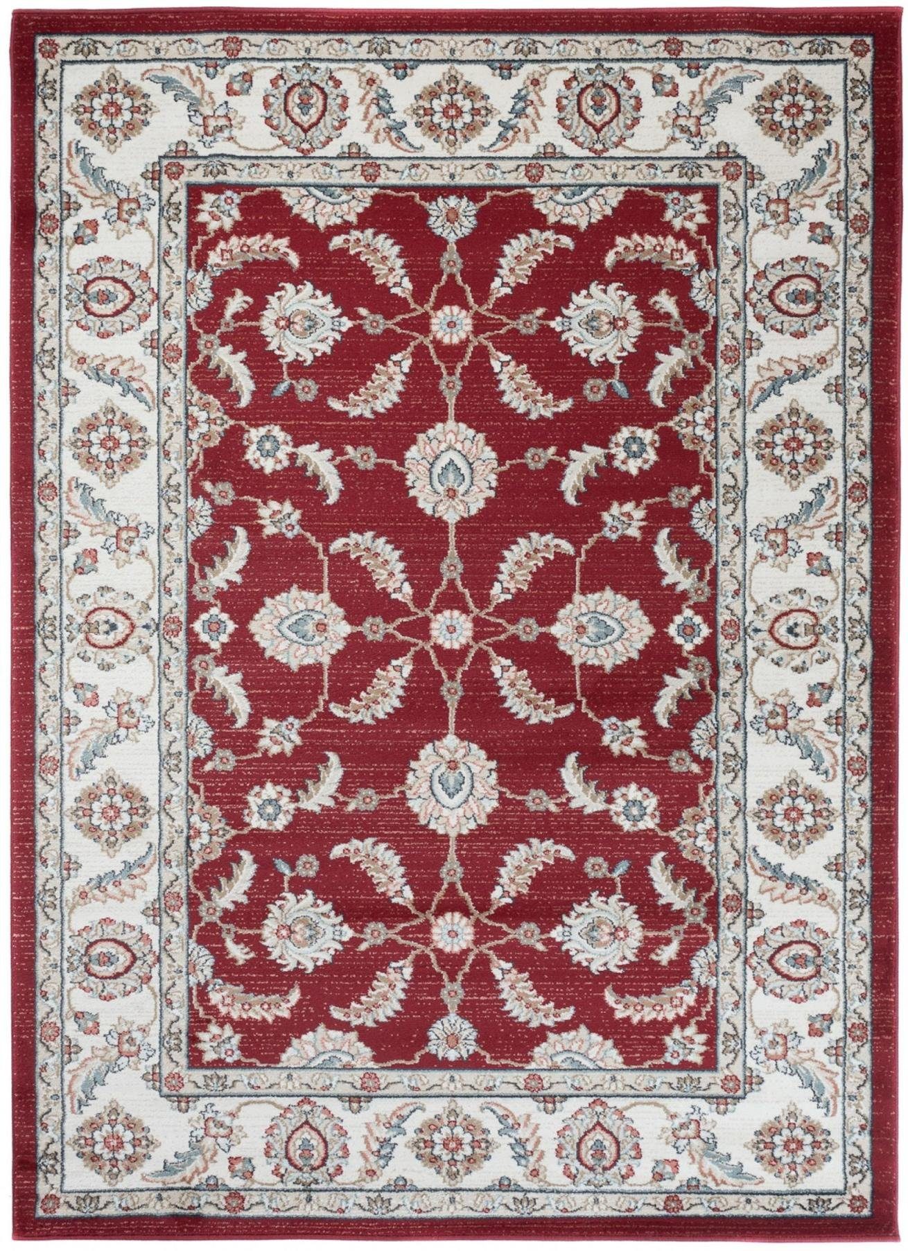 - Orient Wohnzimmerteppich cm, Teppich 150 Pflegeleicht, Rot Traditioneller Creme, Geeignet Orientteppich für Oriente Teppich Mazovia, Fußbodenheizung, 80 x