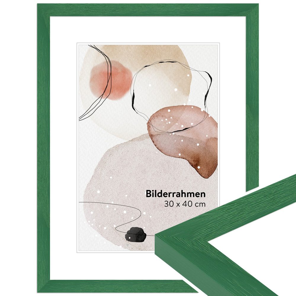 WANDStyle Bilderrahmen H300, Grün, aus Massivholz günstig online kaufen