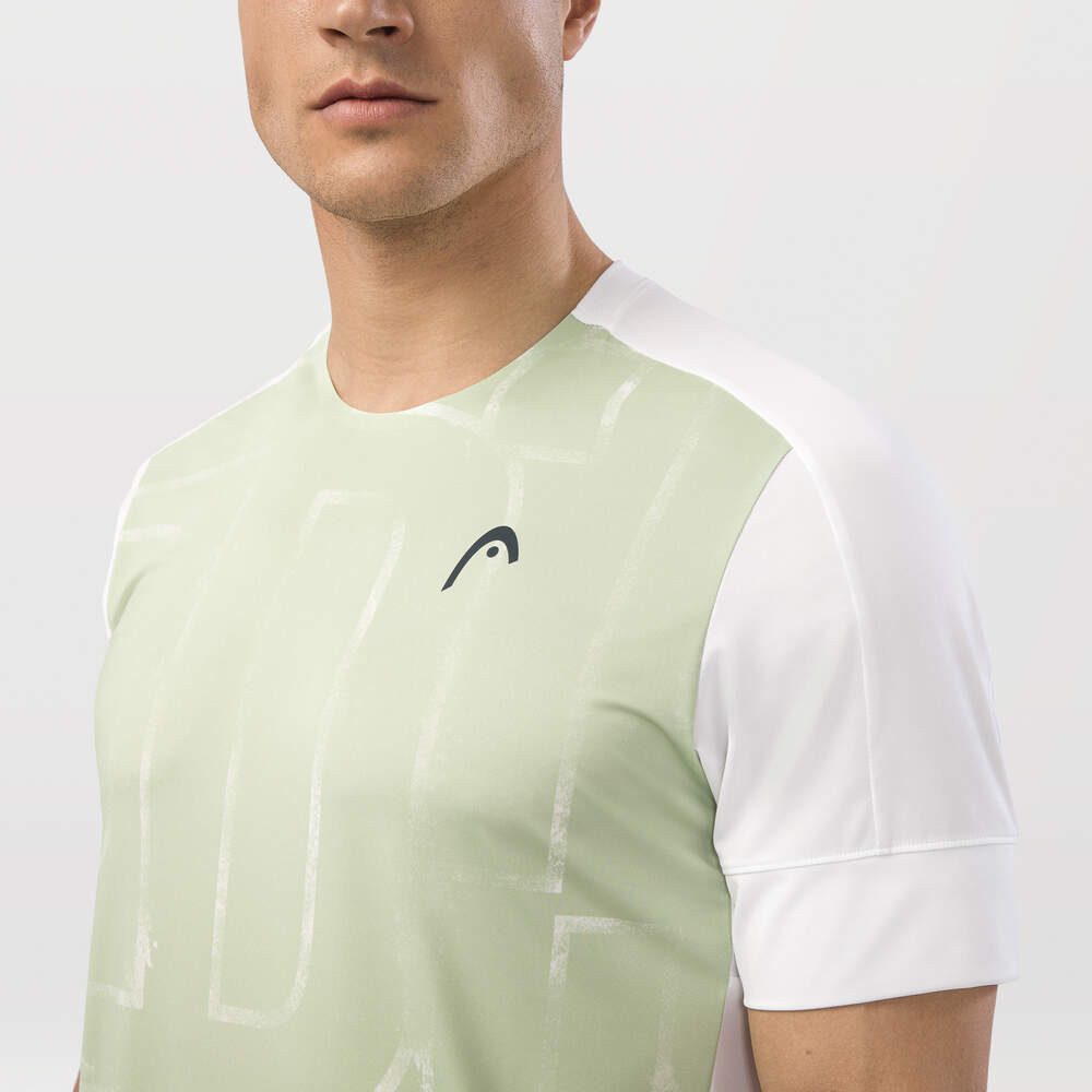 Head T-Shirt Play Tech II (atmungsaktiv, Mesh-Einsätze) weiss/grün Herren