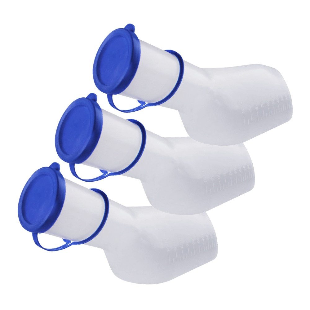 Medi-Inn Urin-Flasche Urinflasche PP 1000 ml für Männer, milchig (3 St)