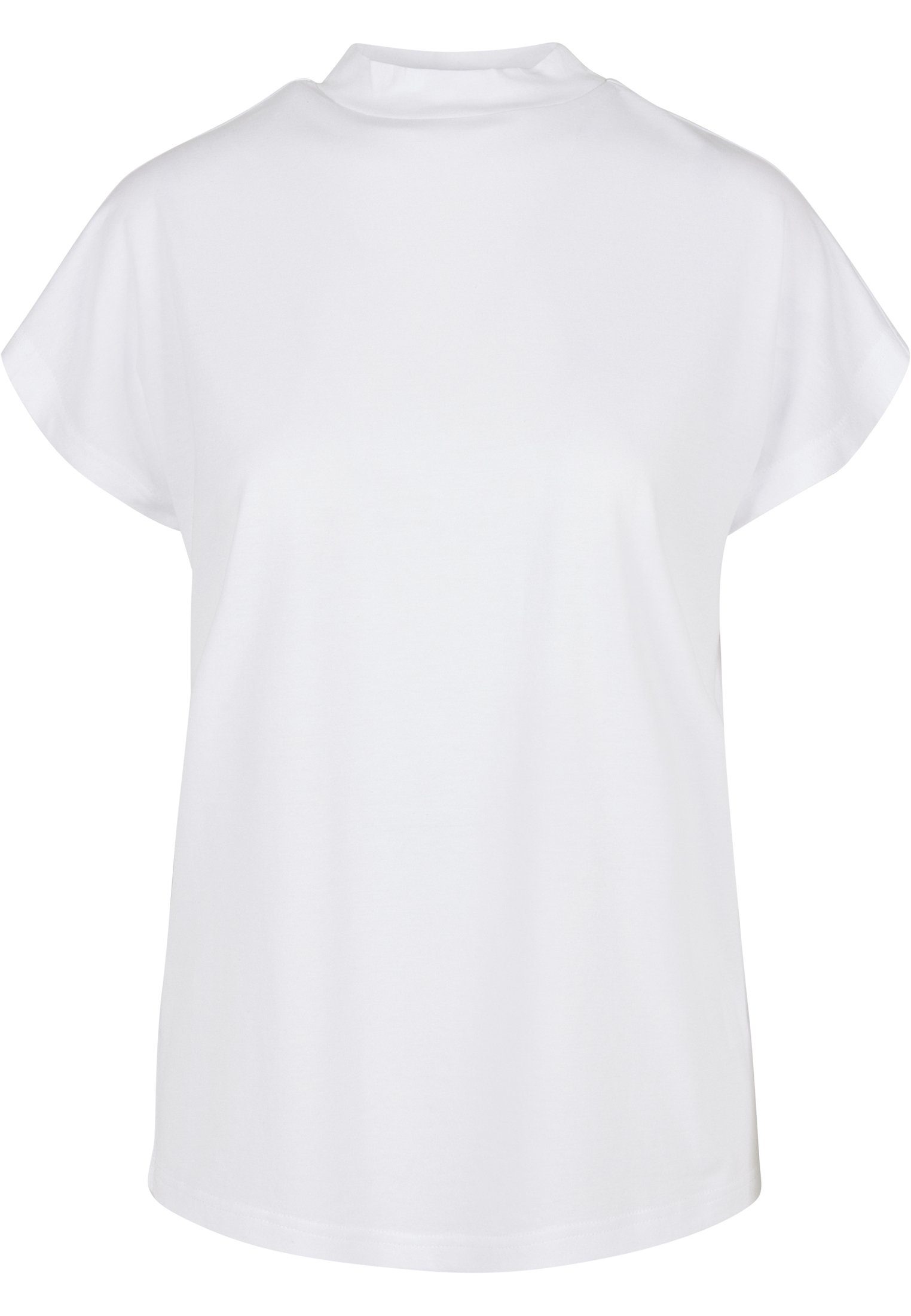 On CLASSICS Kurzarmshirt Damen Tee white Ladies Sleeve Viscose Oversized Cut (1-tlg) URBAN