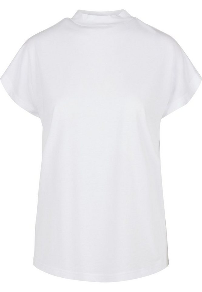 URBAN CLASSICS Kurzarmshirt Damen Ladies Oversized Cut On Sleeve Viscose Tee  (1-tlg), UC Curvy