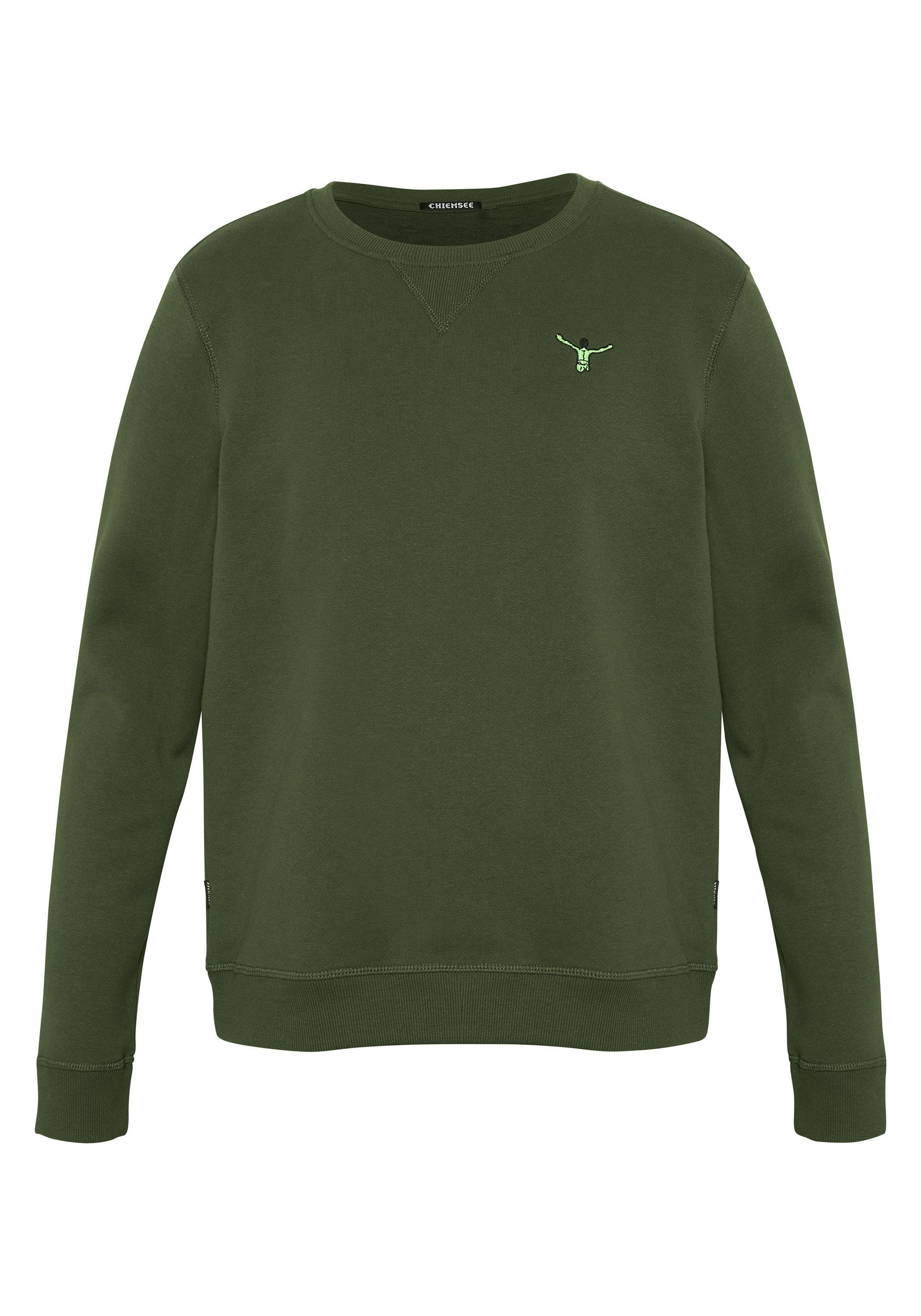 Chiemsee Sweatshirt Sweatshirt im coolen Retro-Design 1 19-0417 Kombu Green