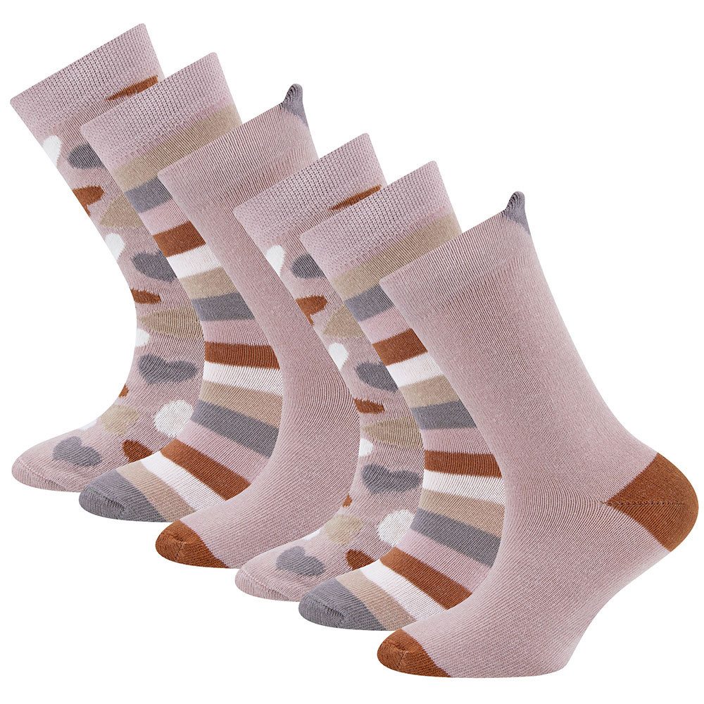 Socken Socken 6er Pack Herzen/Ringel