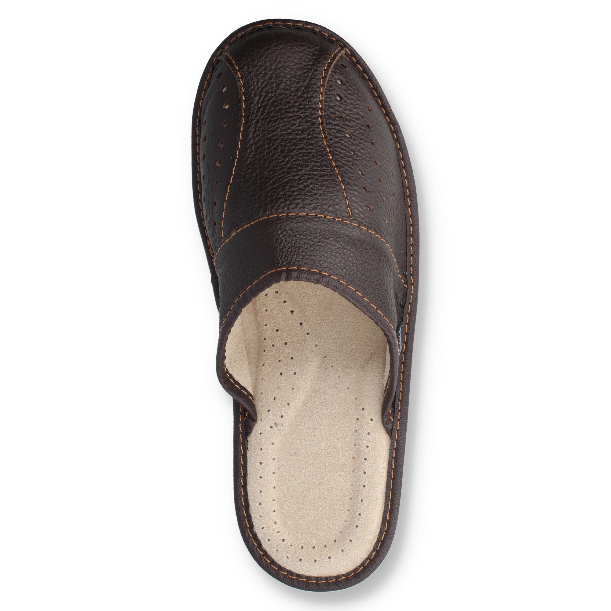 filsko Danzig Elegante Herren Pantoffeln aus Rindleder Hausschuh bis Schuhgröße 50!