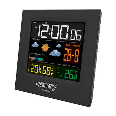 Camry CR 1166 Wetterstation (Temperatur u. Luftfeuchtigkeit im Innen- u. Außenbereich; kabelloser Außensensor)