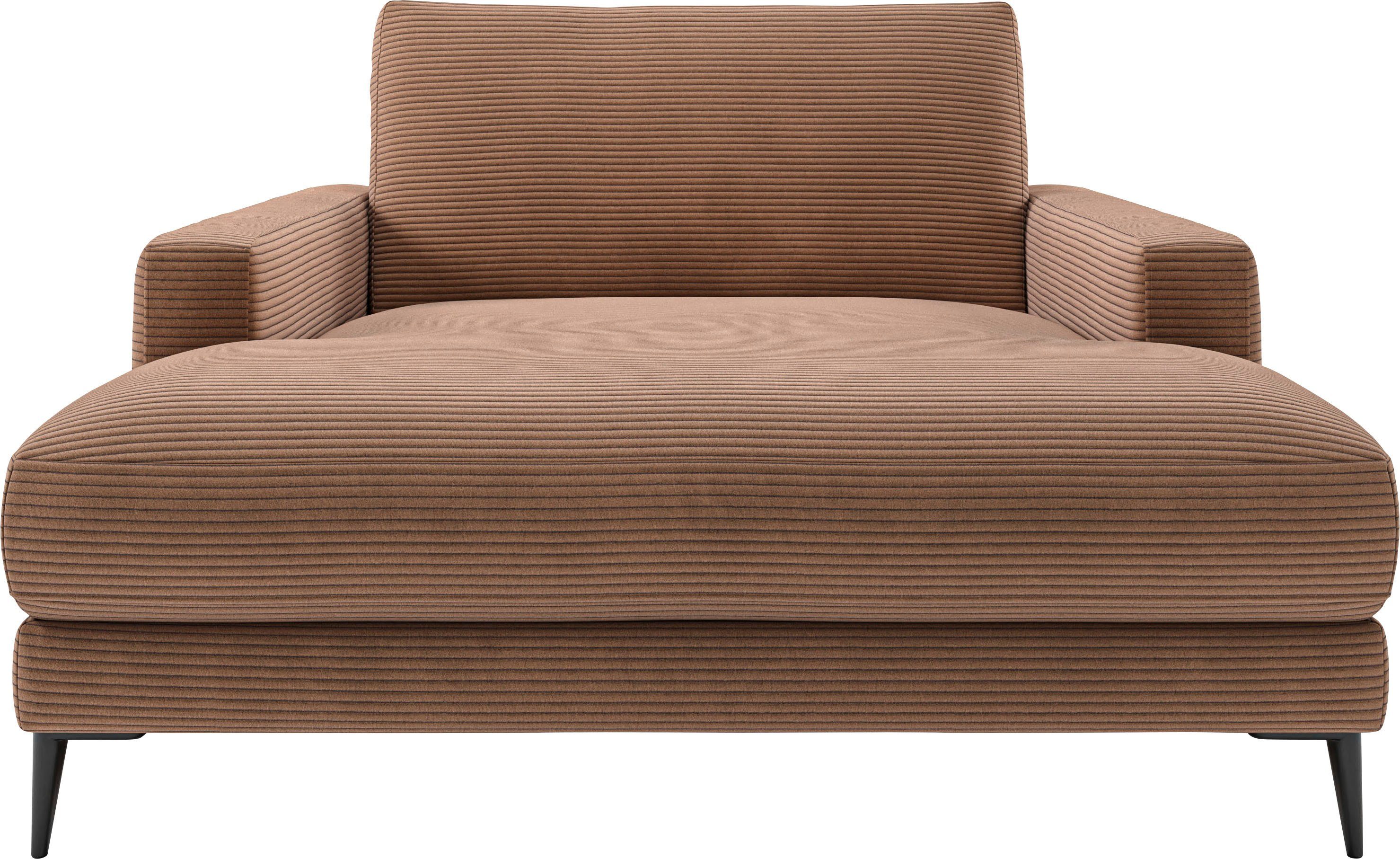 INOSIGN Chaiselongue Downtown Loungemöbel zum Relaxen, B/T/H: 132/170/84 cm, auch in Bouclé, Cord und Easy care - leicht mir Wasser zu reinigen