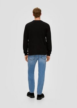 s.Oliver Stoffhose Jeans / Slim Fit / Mid Rise / Slim Leg Label-Patch