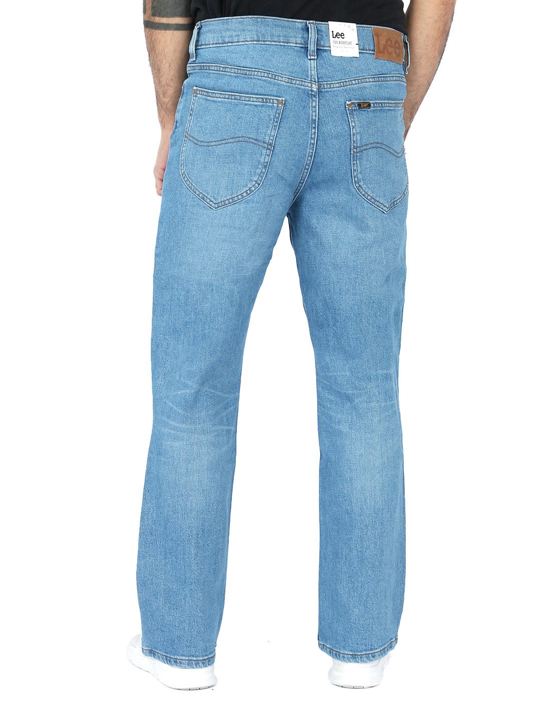Lee® Bootcut-Jeans Regular Stretch Hose 70s Bootcut Hellblau