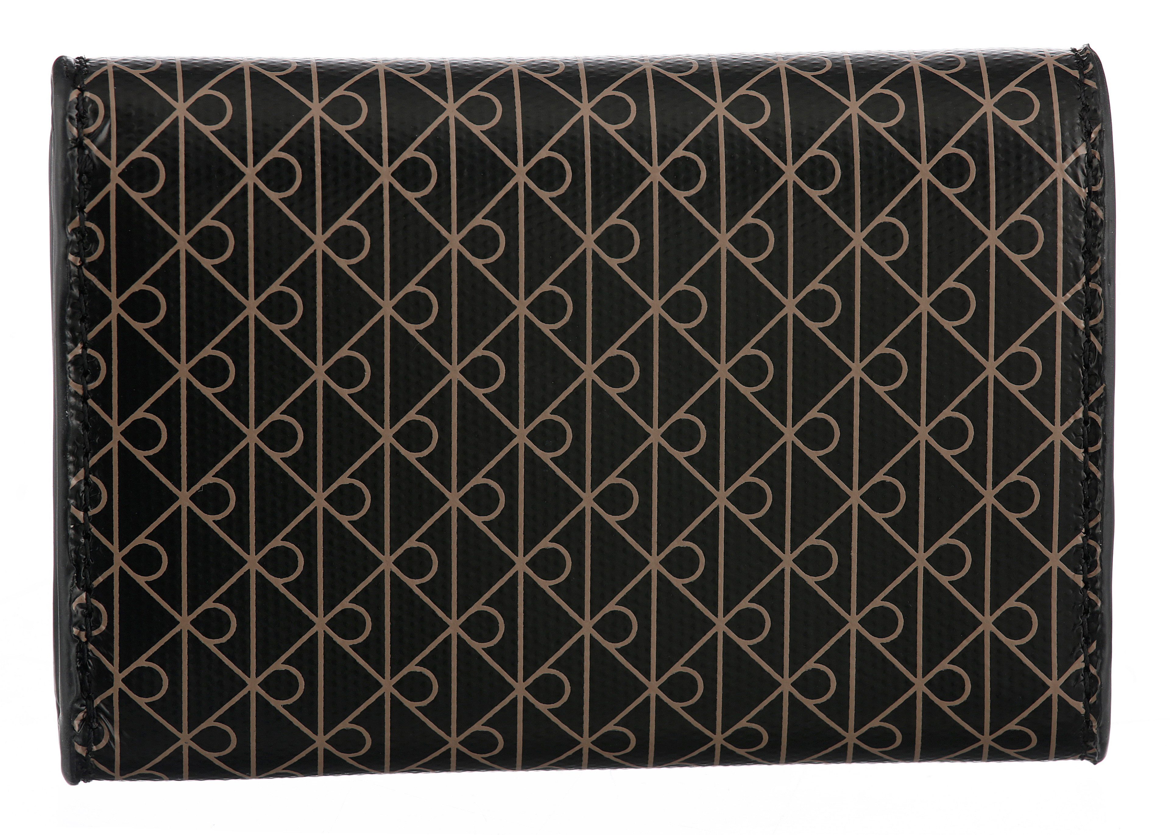 Calvin Klein Geldbörse EMBLEM AOP TRIFOLD W/ ZIP POCKET, Damen Portemonnaie, Geldbeutel mit CK-Logo