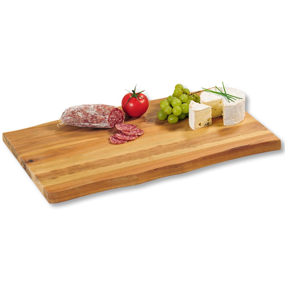 KESPER® Schneidebrett Servierbrett, Massivholz, (1-St), aus FSC-zertifiziertem Akazienholz