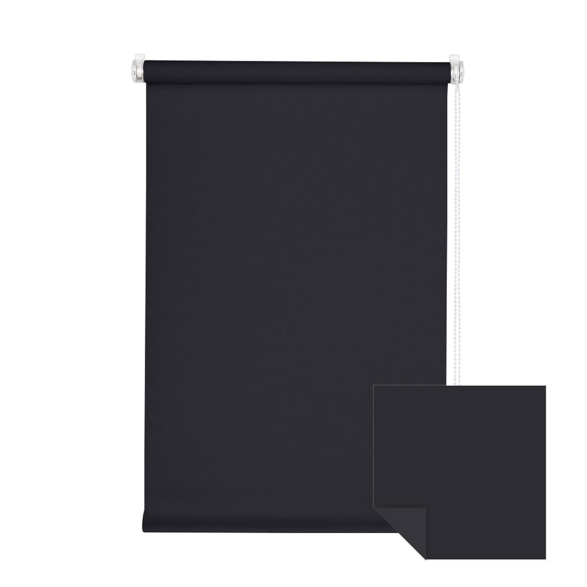Verdunklungsrollo Klemmfix Tenebra Verdunkelungsrollo, 50 x 160 cm, schwarz, Victoria M., blickdicht, ohne Bohren, in Führungsschienen, Klemmfix, Verdunkelung, Mit Magnet. energiesparend