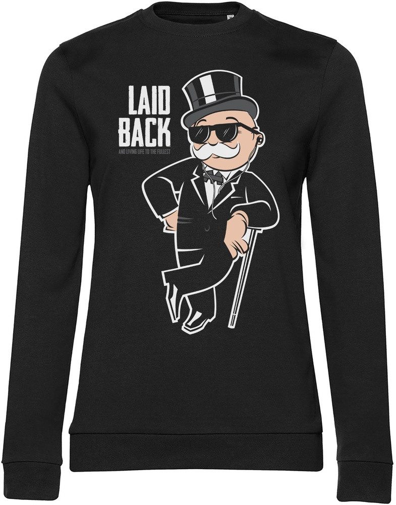 Monopoly Rundhalspullover Mr Monopoly Laid Back Girly Sweatshirt