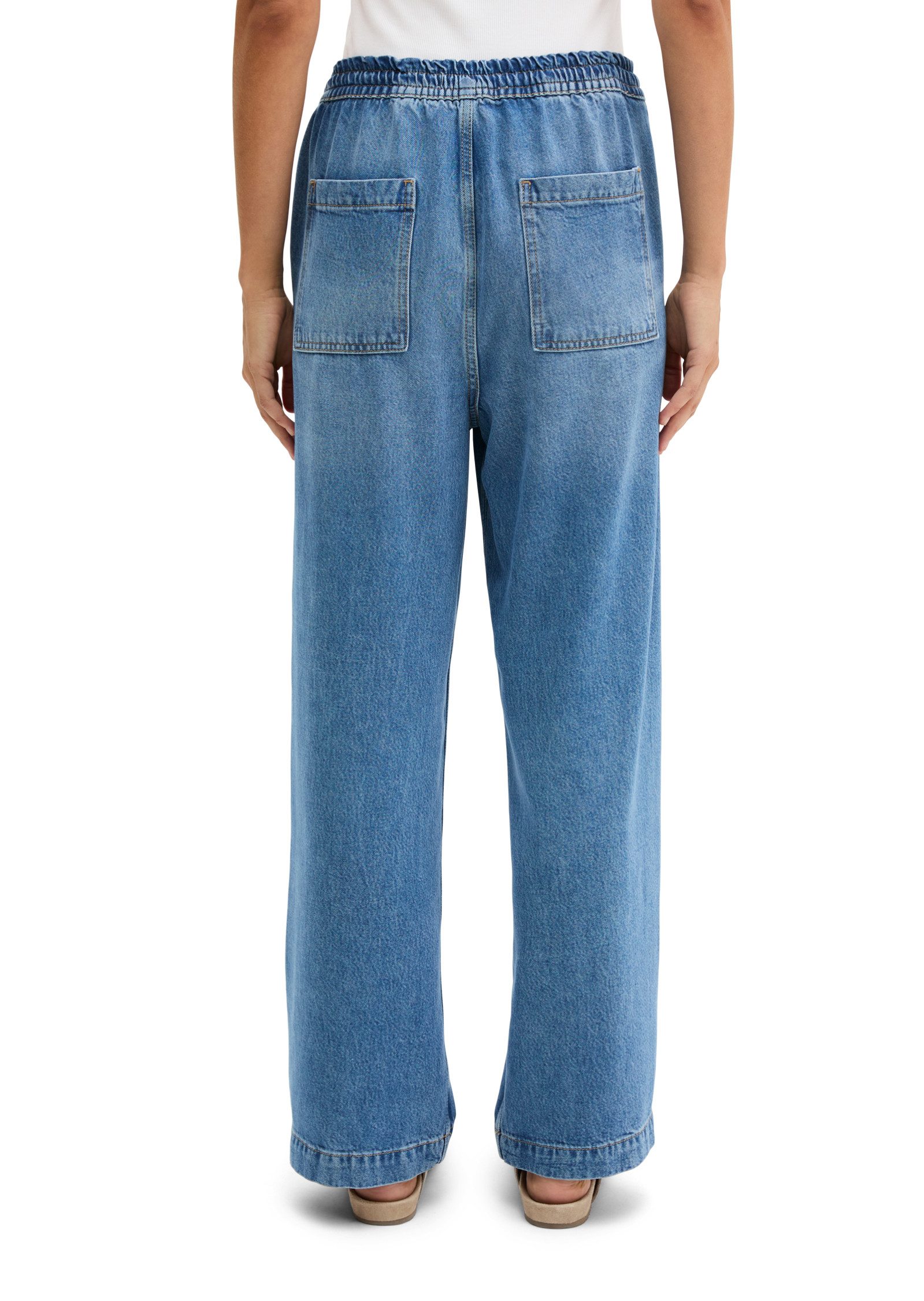 Marc O'Polo Jogg Pants straight fit cropped aus TENCEL™ Lyocell günstig online kaufen