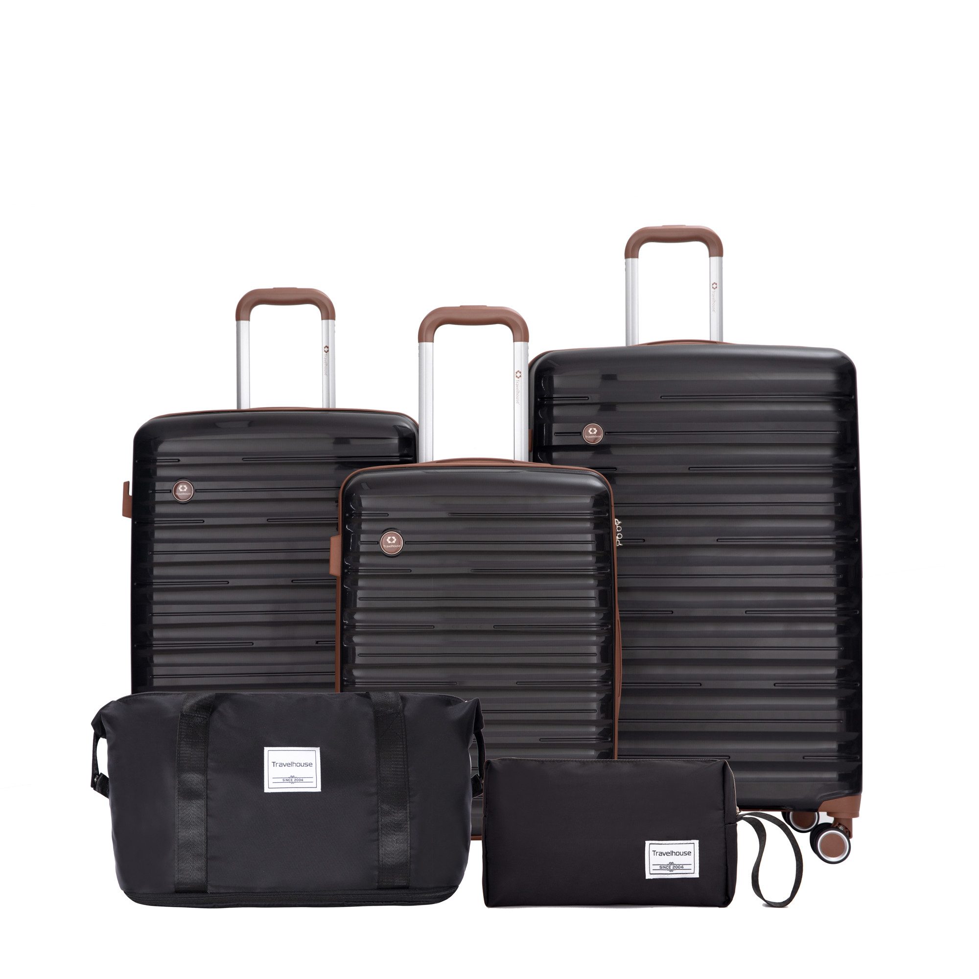 Travelhouse Trolleyset Ascona, 4 Rollen, (Spar-Set, 5 tlg., Hartschalen Tro günstig online kaufen