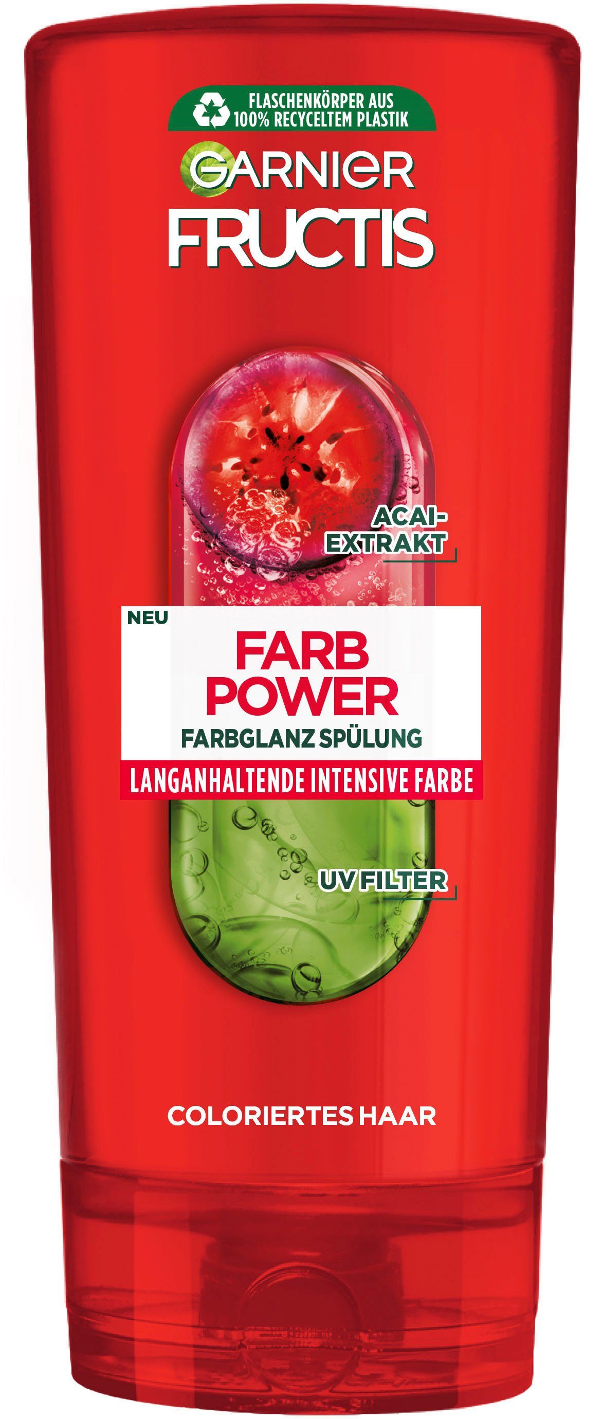 GARNIER Haarspülung Garnier Fructis Farb Power Spülung, Set, 6-tlg., Strahlkraft für die Haarfarbe