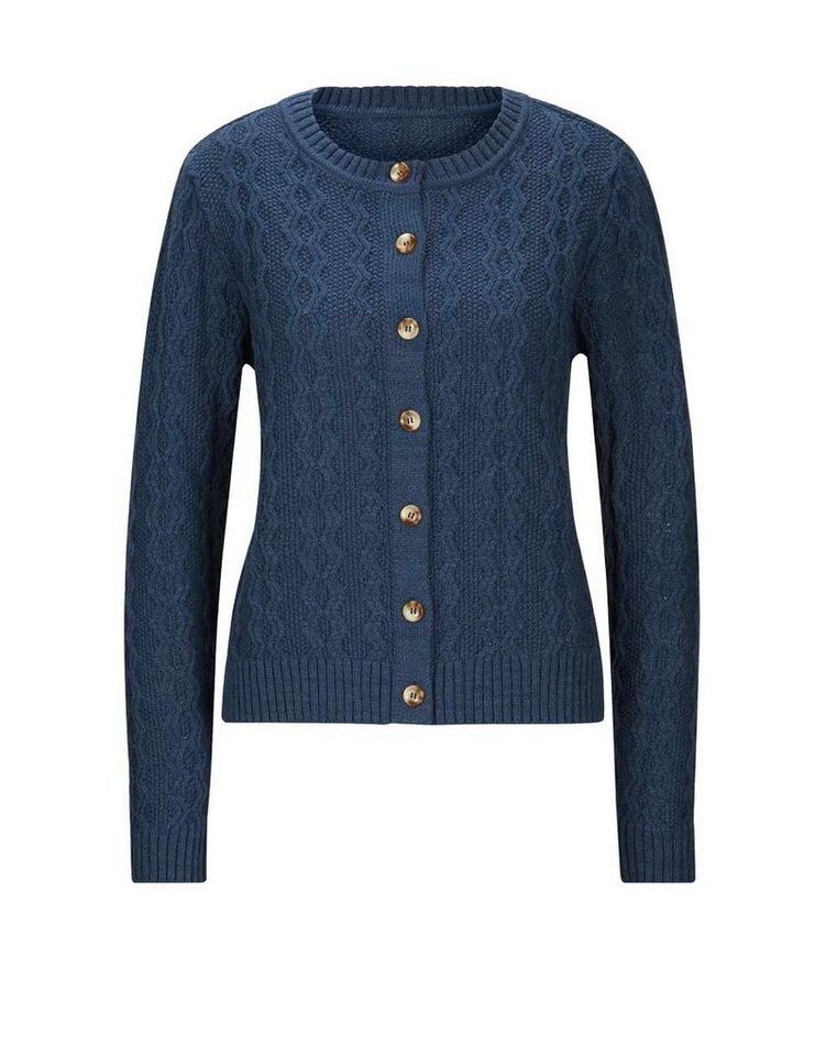 heine Strickjacke LINEA TESINI Damen Designer-Strickjacke, jeansblau