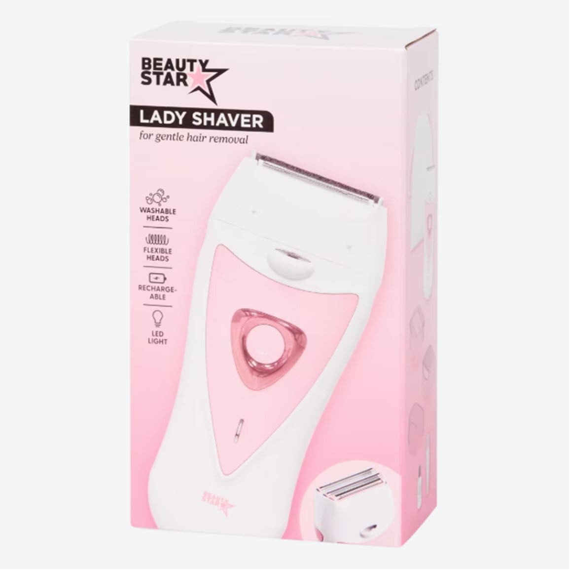 Spectrum Beauty-Trimmer Lady Shaver aufladbar mit Zubehör Elektrischer Rasierer