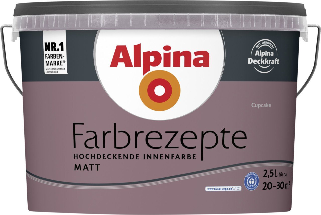 Wandfarbe Alpina Farbrezepte Cupcake matt 2,5 L