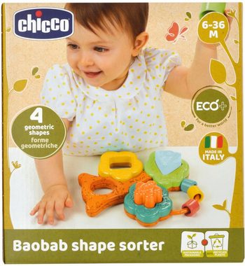 Chicco Lernspielzeug Baobab Formensortierer, teilweise aus recyceltem Material; Made in Europe
