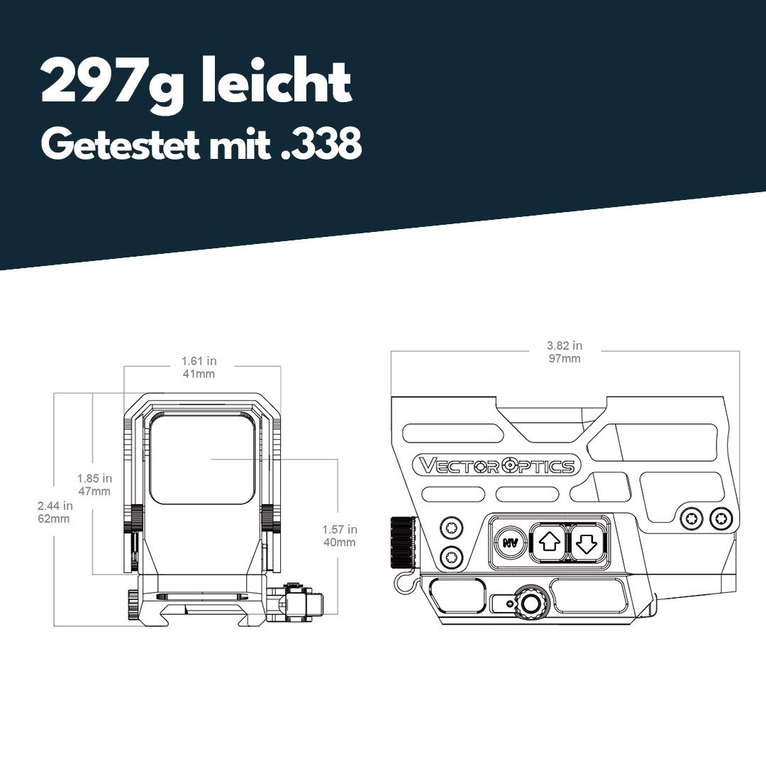 Vector Optics Punktvisieraufsatz Vector Optics SCRD-S67 Frenzy Plus 1x31x26 Solar – Bild 3 von 5