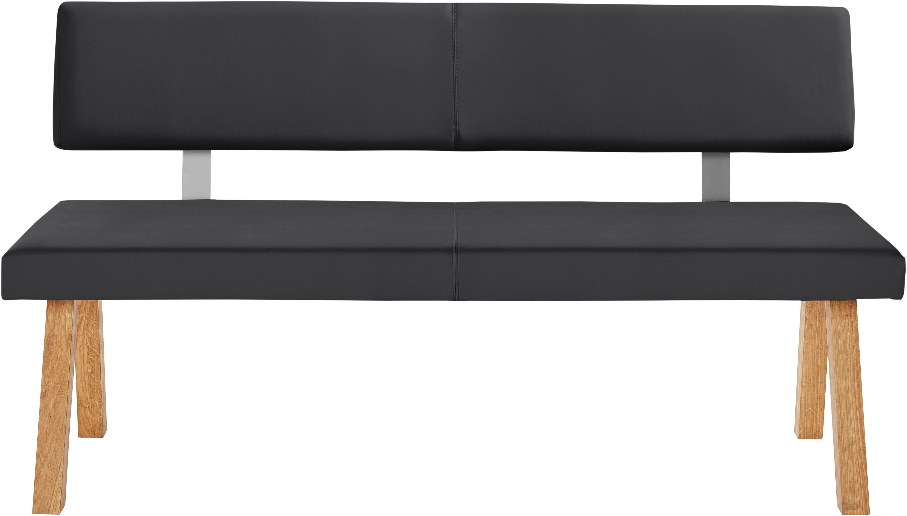 OTTO home Bank Mobilar Rio, mit Rückenlehne und aus Massivholz