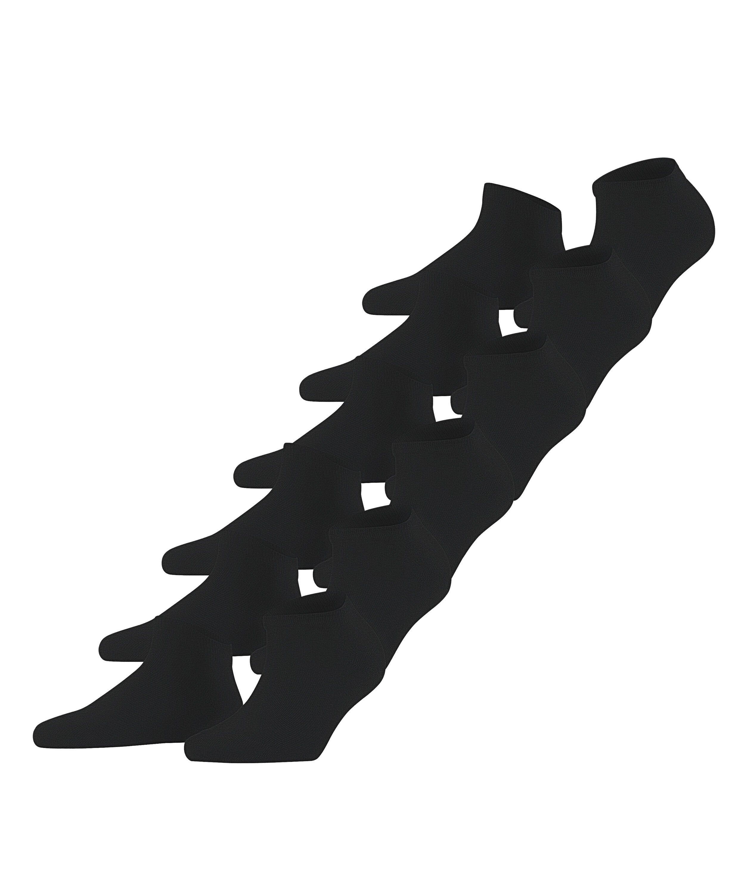 FALKE Sneakersocken Happy Bundle 6-Pack (6-Paar) Set aus 6 Paar Baumwollsneakern black (3000)