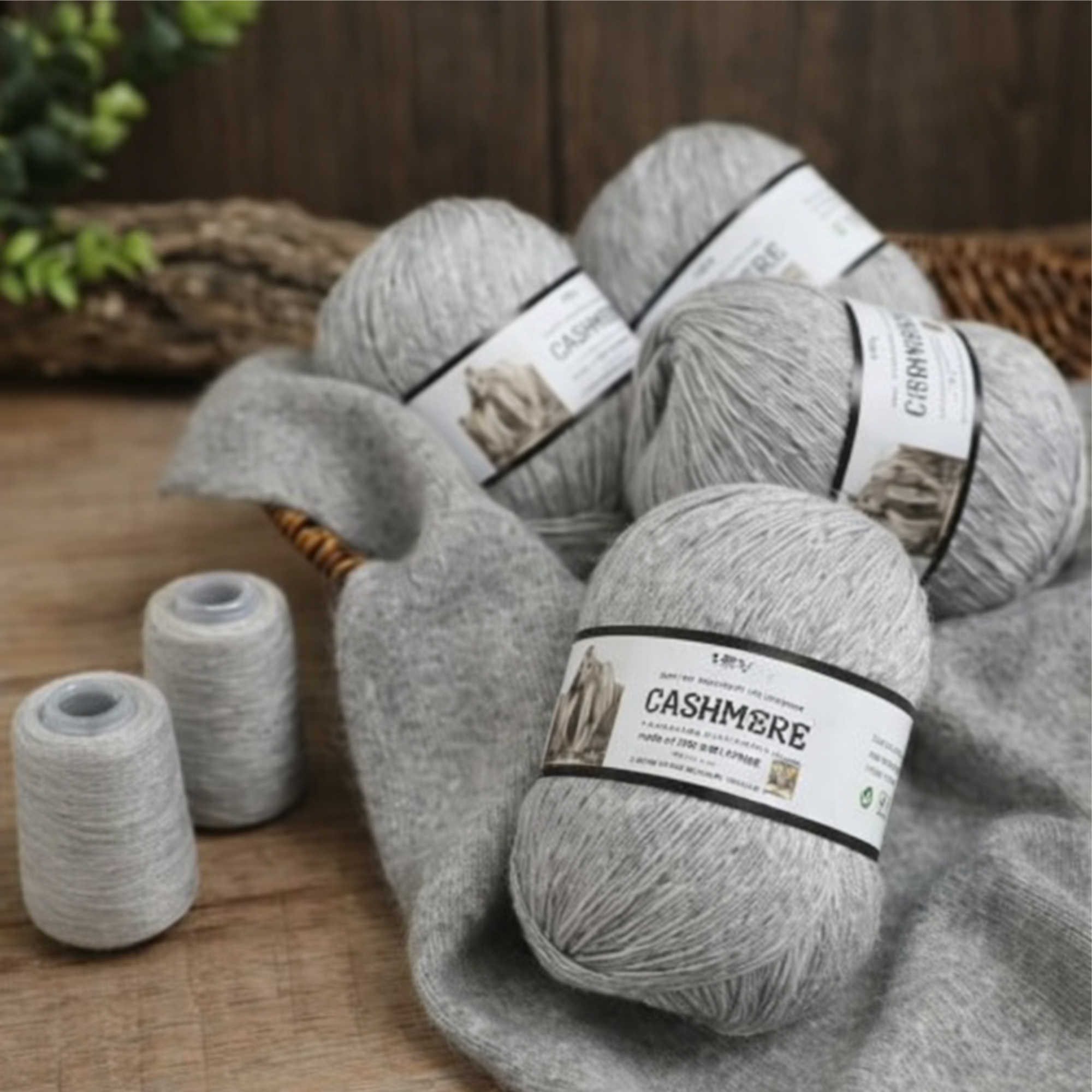 Nomiro 100% Kaschmirgarn 6x50g 300g ultraweich warm Luxus Wolle Häkelwolle