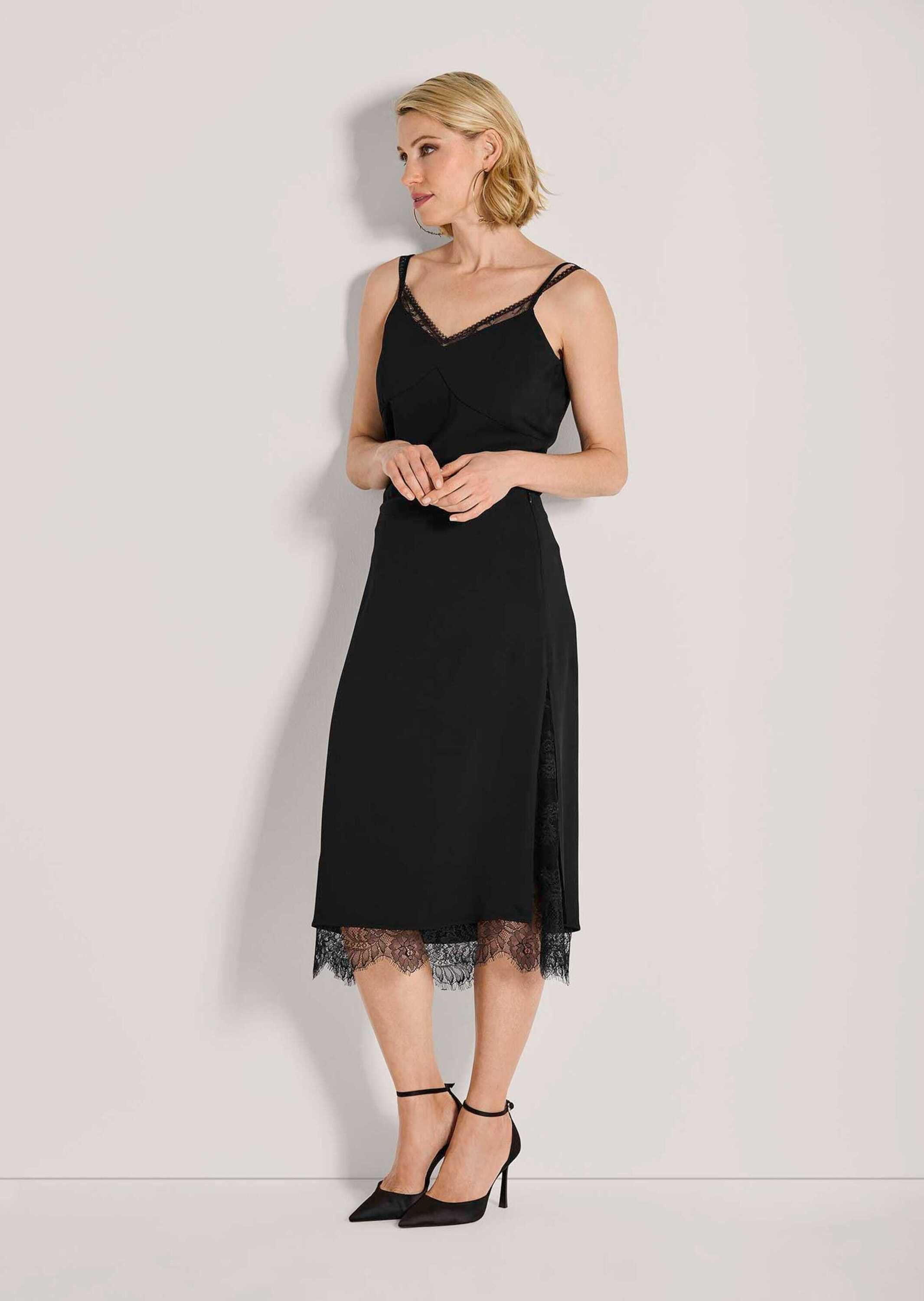 MADELEINE Midirock Eleganter A-Linien-Rock mit Reißverschluss Zarte Spitzen günstig online kaufen