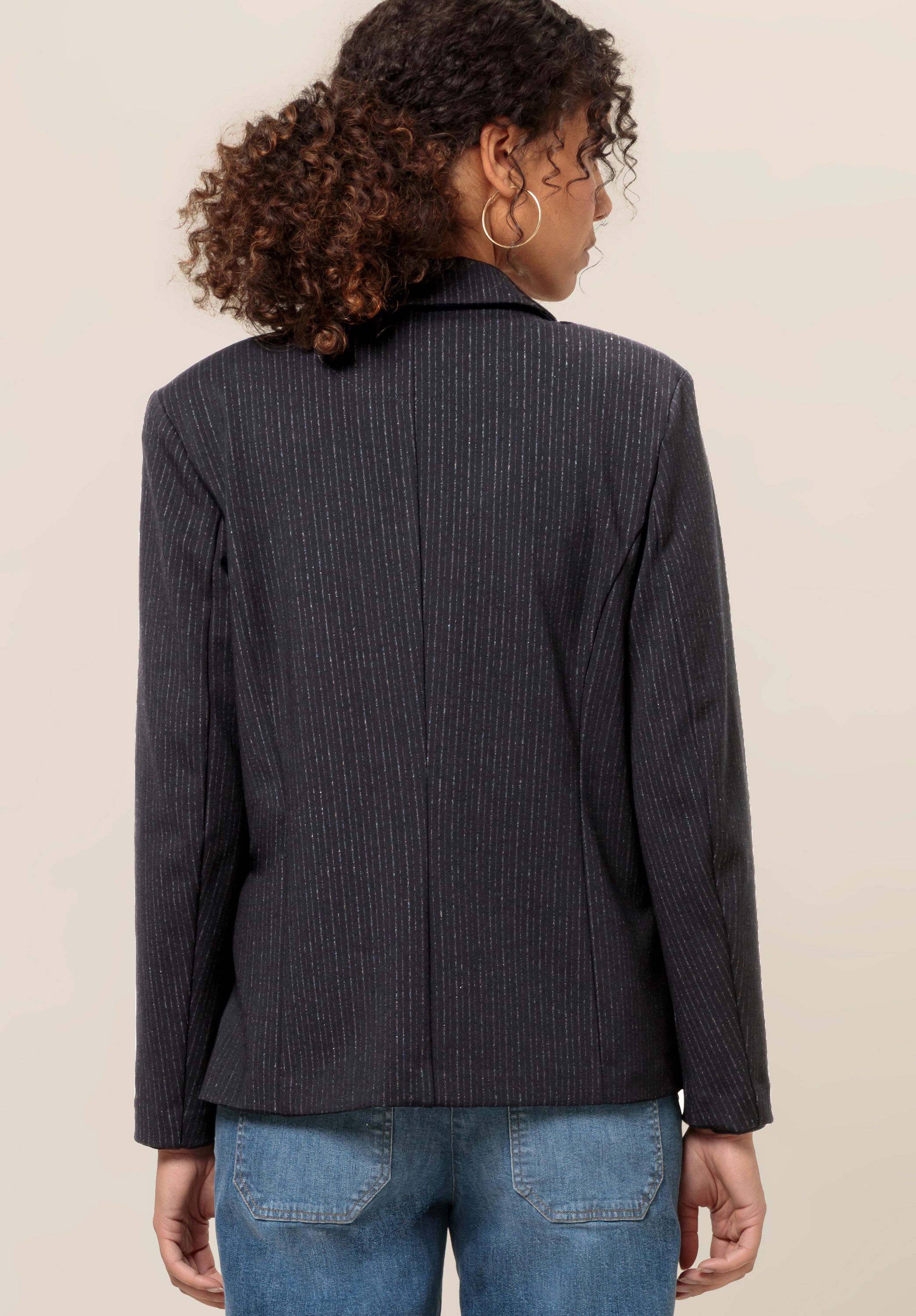 bianca Jerseyblazer ARIANE in Nadelstreifen-Optik aus Jerseyqualität