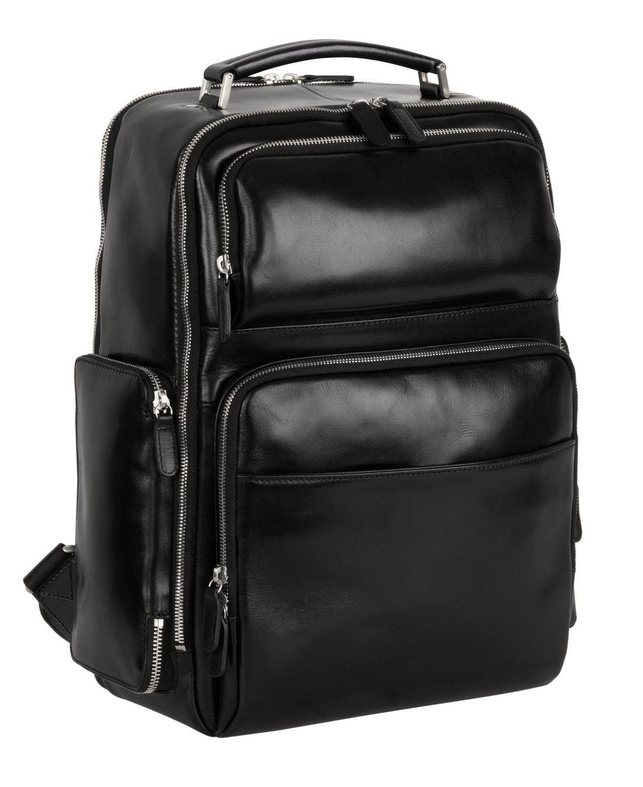 Leonhard Heyden Rucksack Bus Backpack (Set, 2-tlg), aus echtem Leder