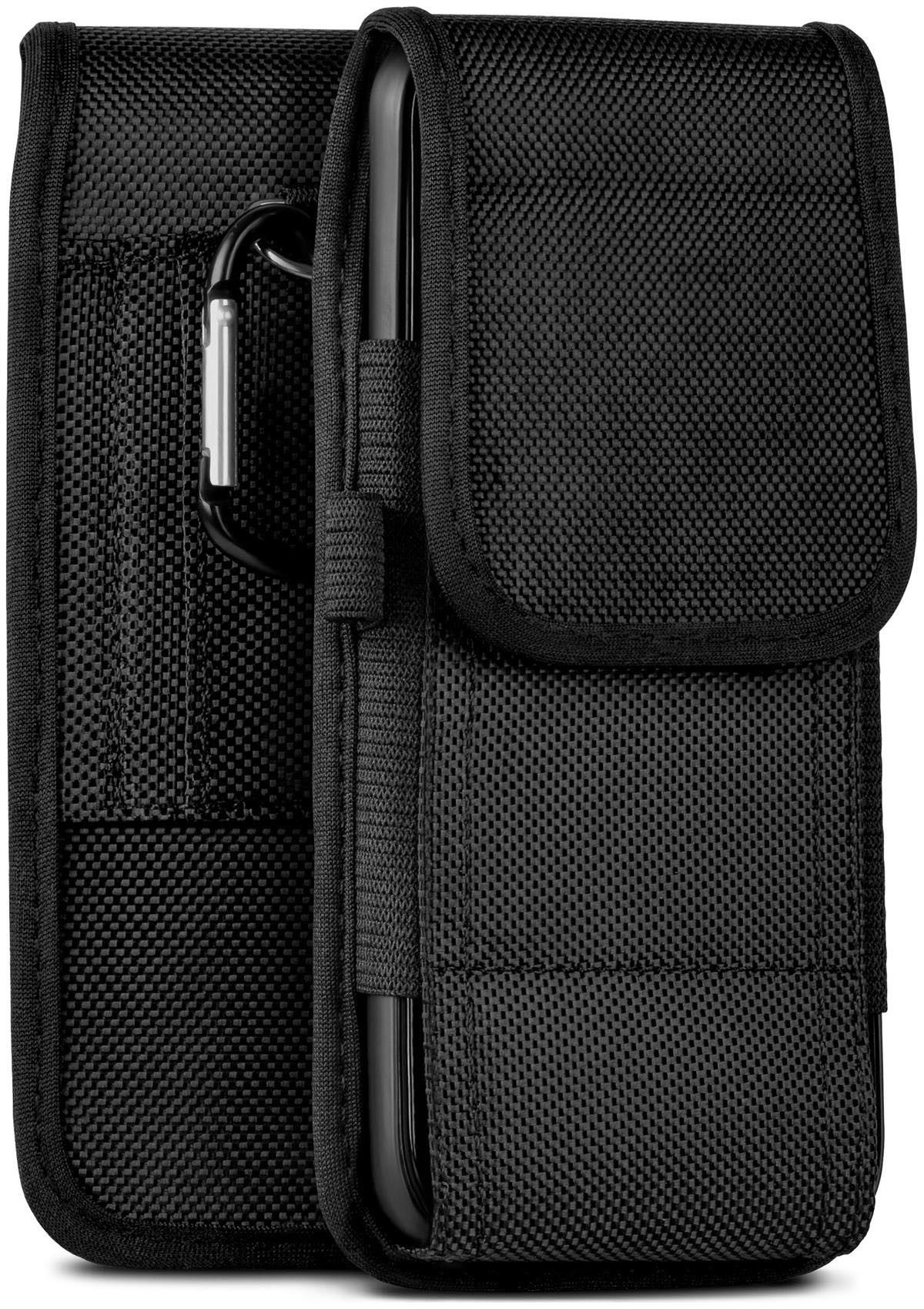 moex Handyhülle für Xiaomi 13 Ultra Handytasche Agility Case Schwarz 6,73 Zoll, Handy Gürteltasche Outdoor Hülle Gürtel Nylon Schutzhülle Karabiner