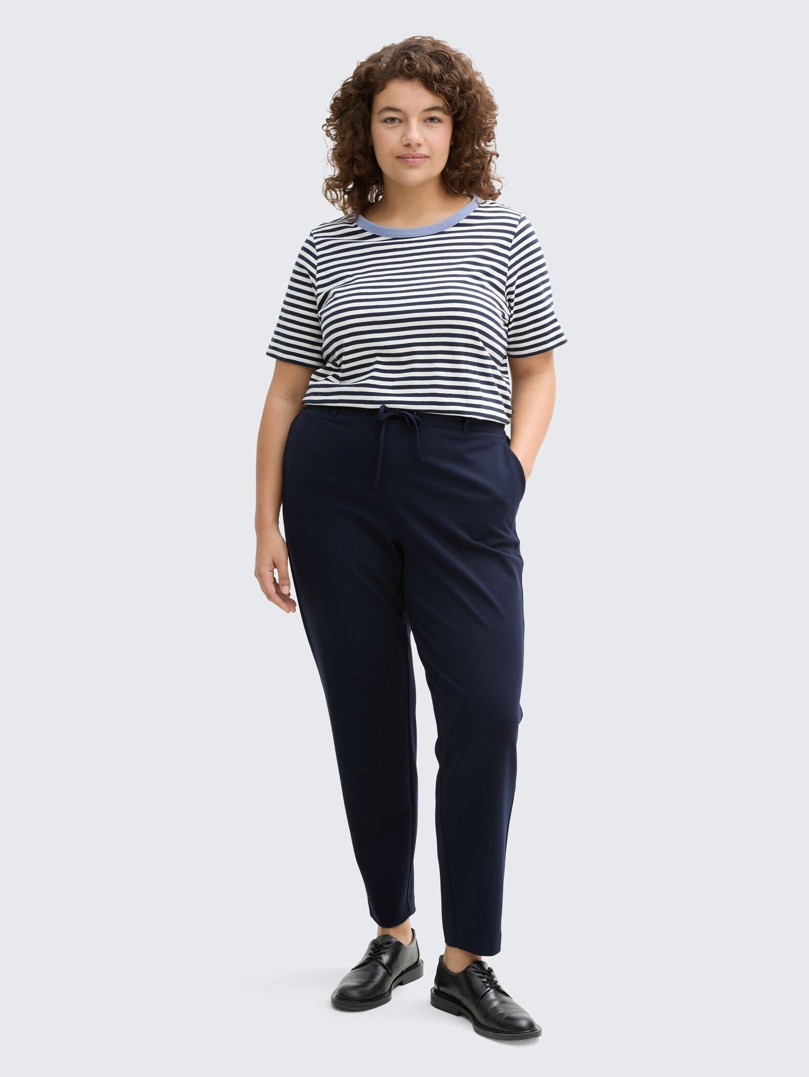 TOM TAILOR PLUS Stoffhose Hosen & Chino Plus Size - Loose Fit Hose günstig online kaufen