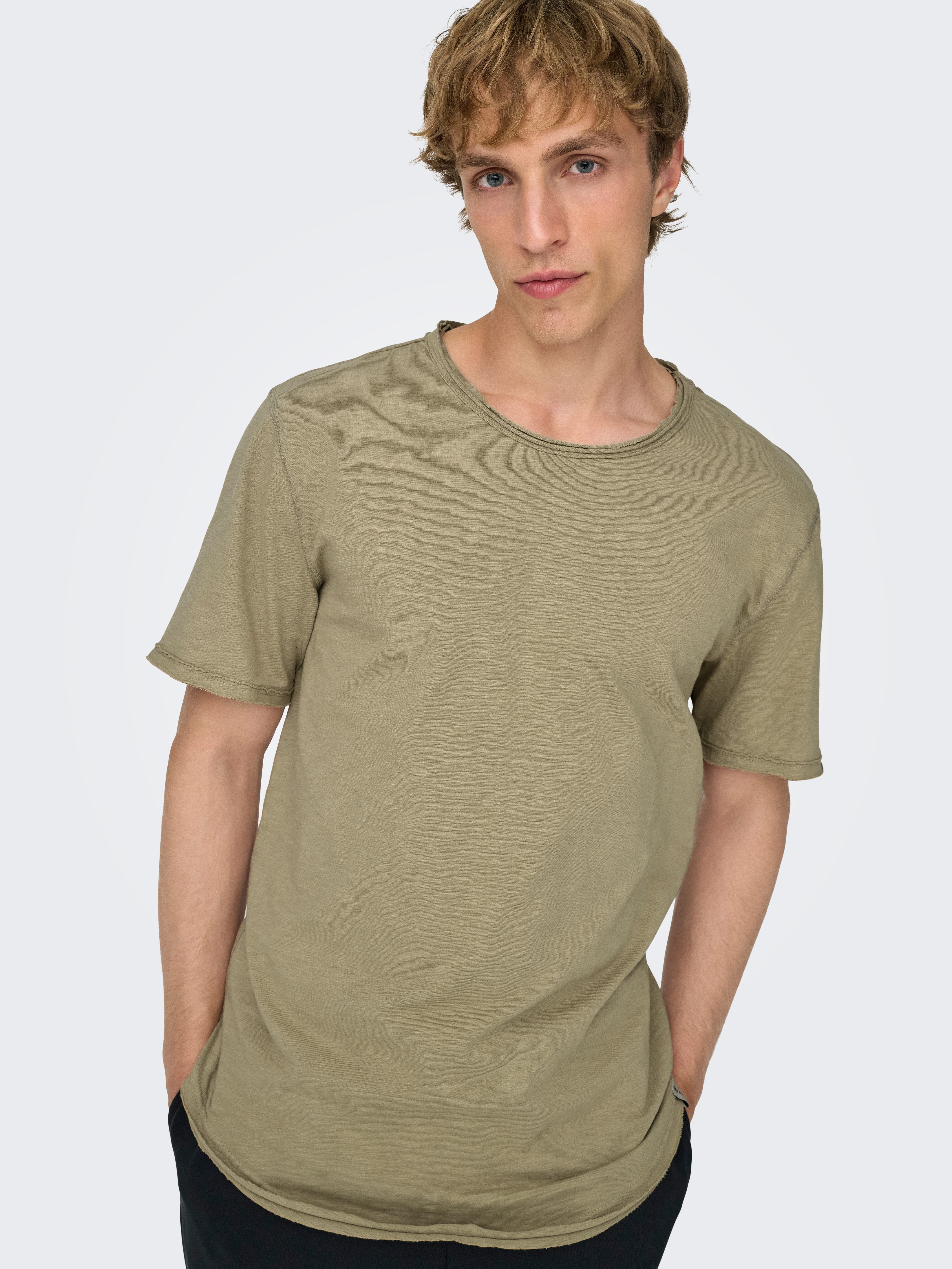 ONLY & SONS T-Shirt ONSBENNE LONGY SS TEE NF 7822 NOOS