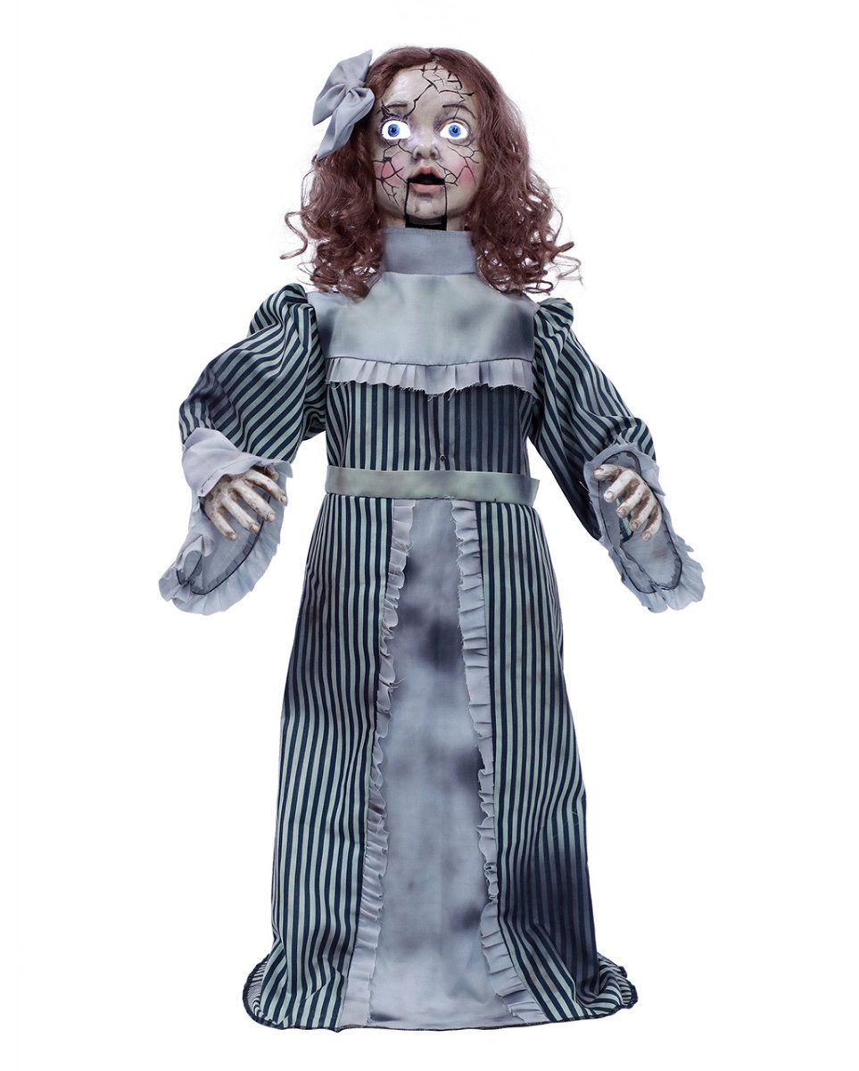 Horror-Shop Dekoobjekt Geisterpuppe Betty Halloween Animatronic 90cm