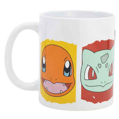 POKÉMON Tasse Pokemon Pikachu Bisasam Shiggy Kaffeetasse Teetasse, Keramik