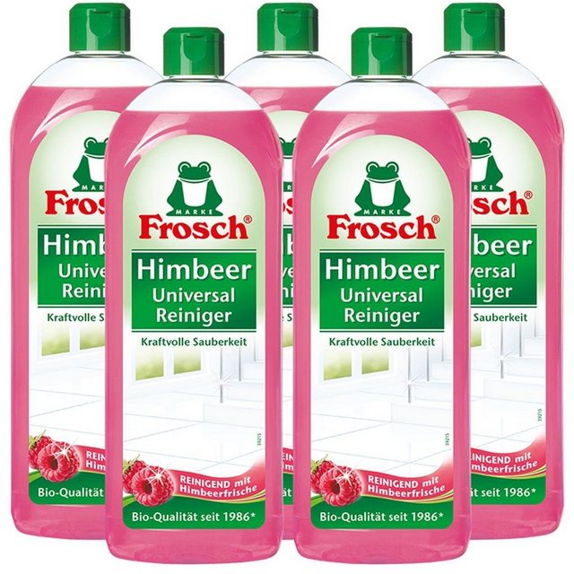 FROSCH Frosch Himbeer Universal-Reiniger 750 ml – Kraftvolle Sauberkeit (5er Allzweckreiniger