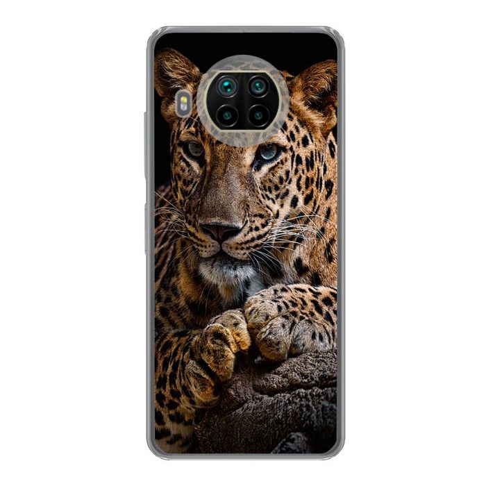 MuchoWow Handyhülle Wildtiere - Panther - Porträt - Schwarz - Tiere Phone Case Handyhülle Xiaomi Mi 10T Lite Silikon Schutzhülle