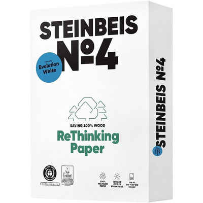 STEINBEIS Recyclingpapier »Evolution White«, Format DIN A4, 80 g/m², 135 CIE, 500 Blatt
