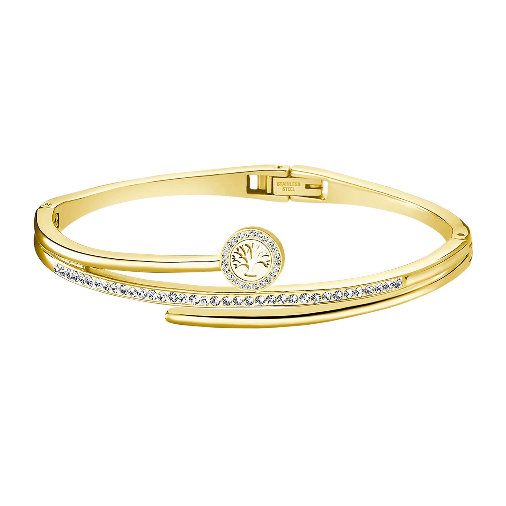 Lotus Armreif LS2123-2/3 Bliss Damen Vergoldet Edelstahl Lebensbaum Zirkonia