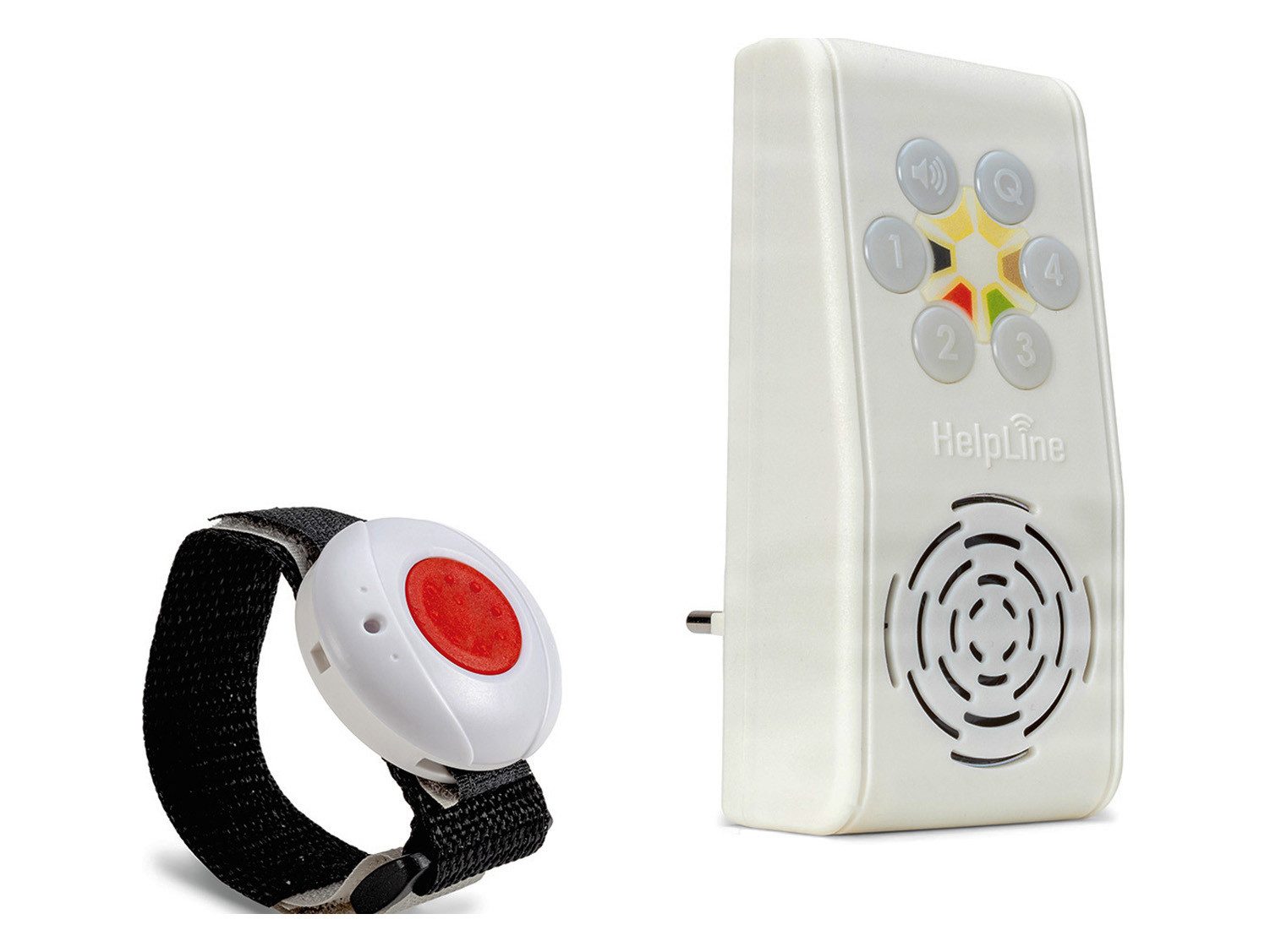 HelpLine by Eiflaender & Soehne HELPLINE 230 Hausnotruf mit Notrufarmband und Quittierung Alarmanlage (Angenehme Ruftonmelodien)