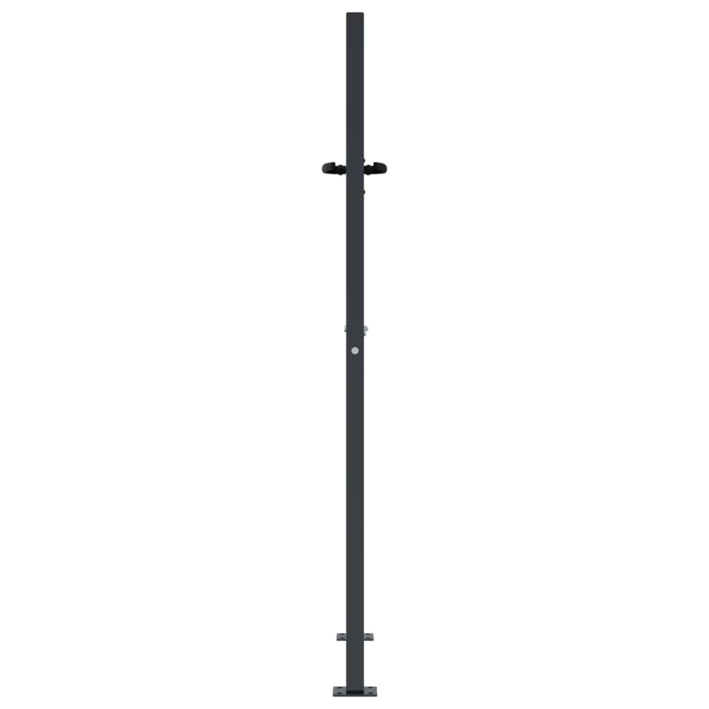 vidaXL Gartentor Gartentor Anthrazit 100x125 cm Stahl Bambus-Design – Bild 5 von 5