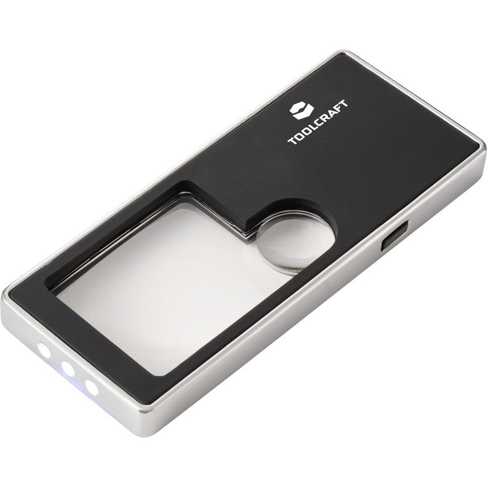 TOOLCRAFT Handlupe TOOLCRAFT TO-10283190 Handlupe mit LED-Beleuchtung Vergrößerungsfakto