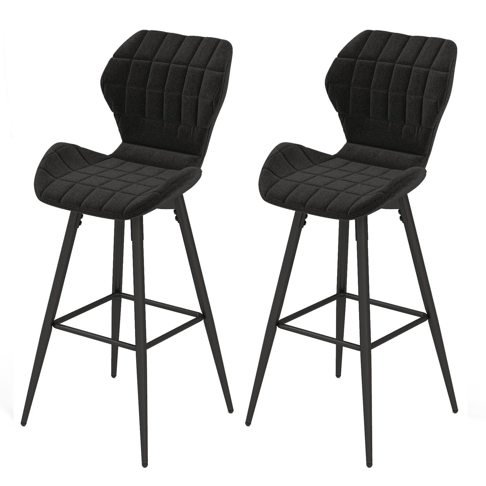 KOMFOTTEU Barhocker (Set, 2 St), Gepolsterter Barstuhl, bis 150 kg belastba günstig online kaufen