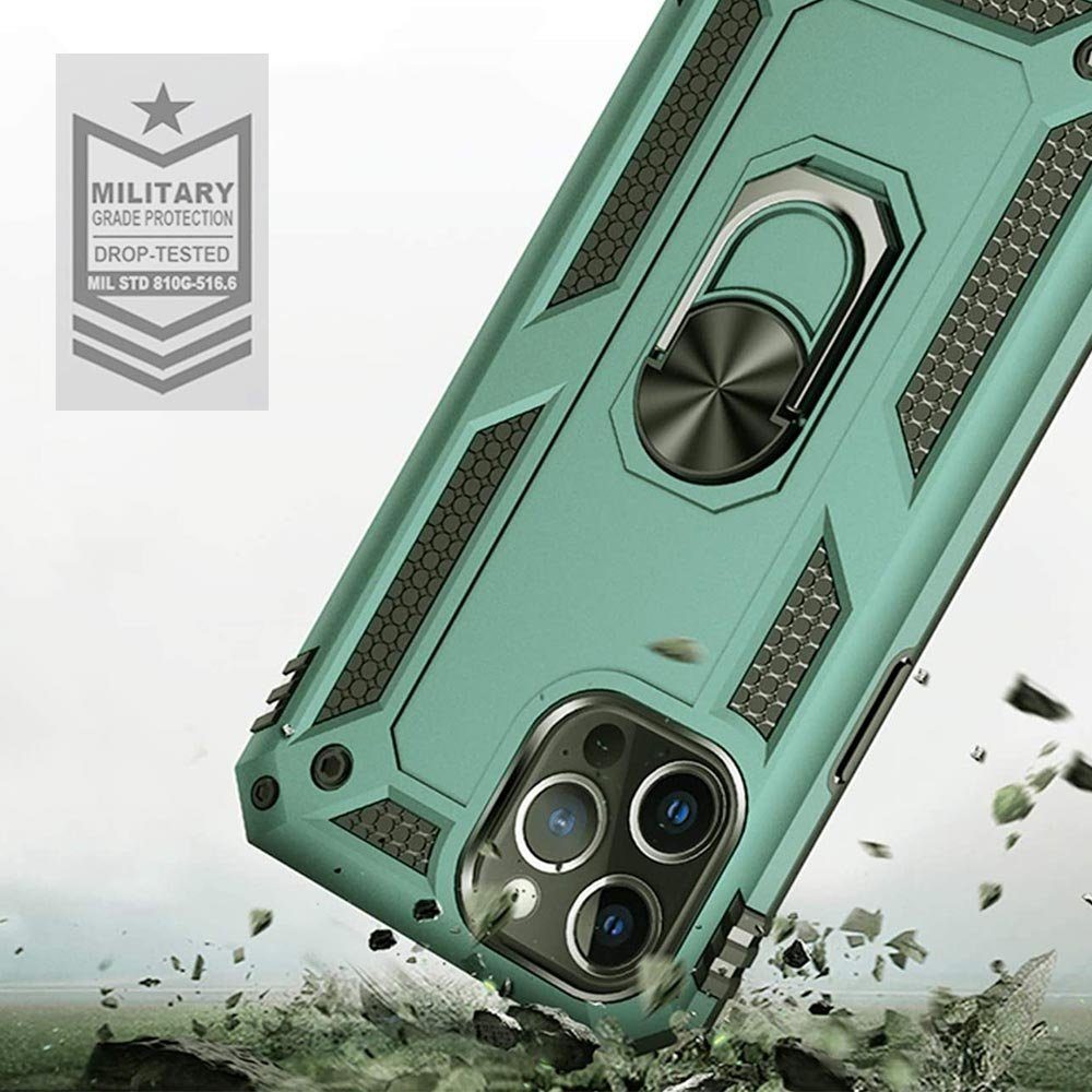 FITSU Handyhülle Handyhülle für iPhone 12 Mini Hülle Outdoor Case 5,4 Zoll, Robuste Handyhülle stabile Schutzhülle Cover Case mit Kamera Slider