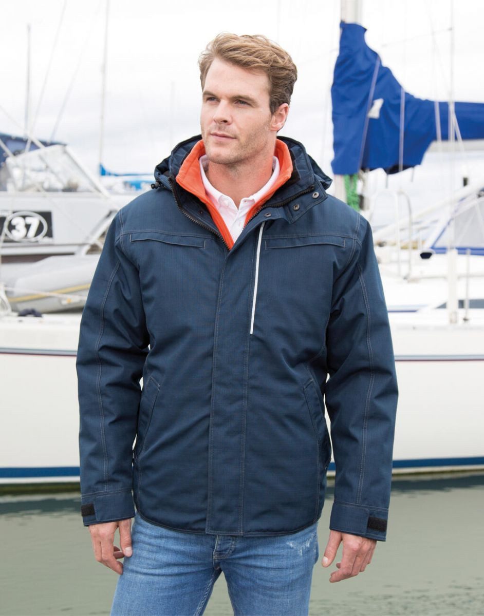 Result Arbeitsjacke Denim Texture Rugged Arbeitsjacke +Wasserdicht