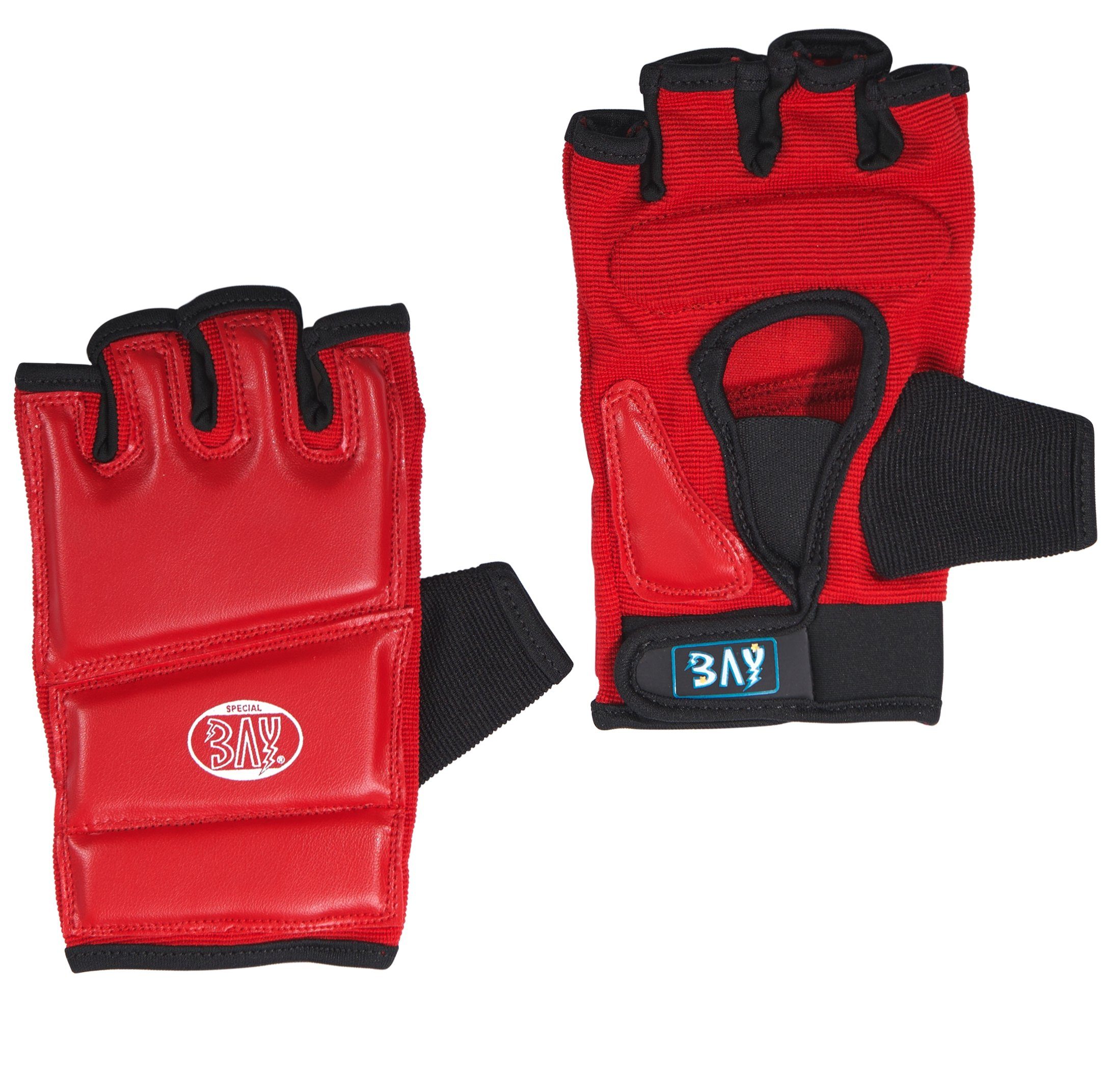 BAY-Sports Sandsackhandschuhe Touch Boxhandschuhe Sandsack Boxsack Handschutz rot, XS - XXL Erwachsene und Kinder